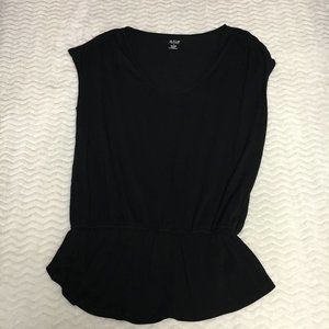 A.n.a. Peplum Top - Small black